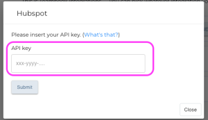 intégration Hubspot dans Teambook API