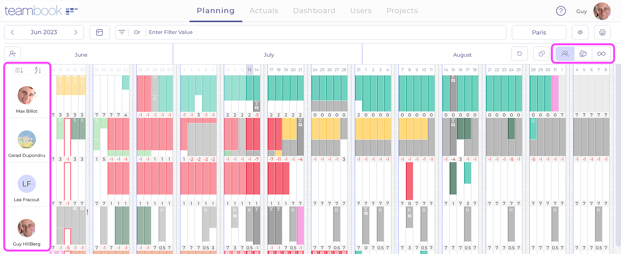 resource planning guide Teambook